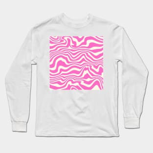 Pink zebra pattern Long Sleeve T-Shirt